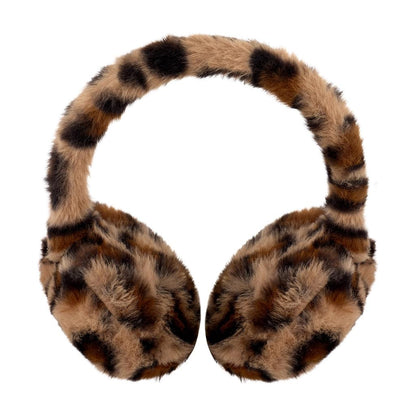 Cache-oreilles en peluche à motif léopard Eklips pour enfants