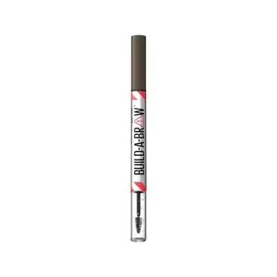 Stylo sourcils 2-en-1 et gel fixateur noir marron de Maybelline : définissez, sculptez et fixez toute la journée. Définisseur et sculpteur de sourcils longue tenue
