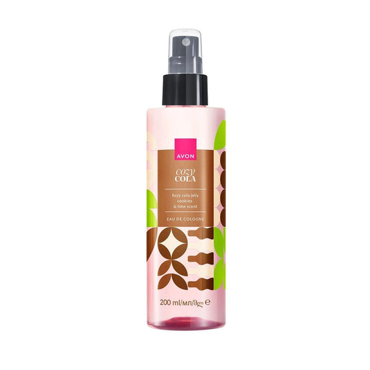 Brume parfumée pour le corps Avon Cozy Cola, parfum rafraîchissant au cola, 200 ml