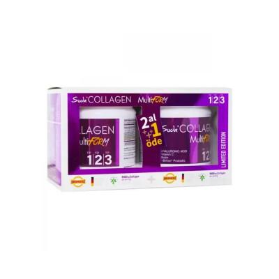 Suda Collagen Multiform: Advanced Collagen Powder Supplement - Type 1, 2, 3, Verisol, Fortigel, Tendoforte, Hyaluronic Acid & Biotin - Supports Skin, Joints & Tendons