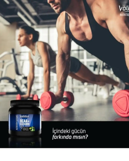 Suplemento de aminoácidos Validus BCAA sabor manzana verde 600 g