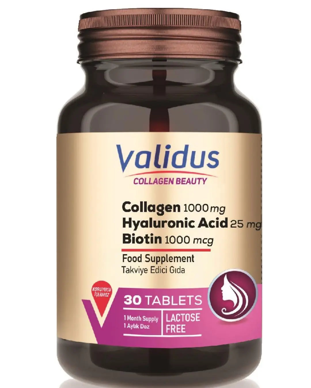 Validus Collagen 1000 mg & Resveratrol Complex 30 Tablets