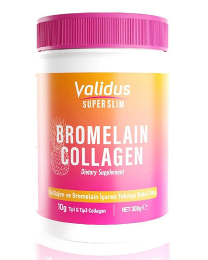Poudre de peptides de collagène et bromélaïne Validus 300 g