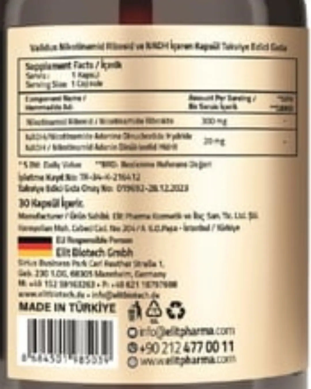 Validus Nicotinamide Riboside 300 mg, 20 mg