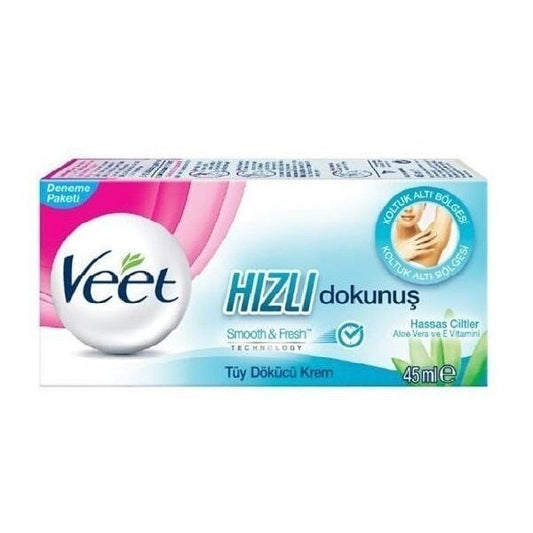 Veet Sensitive Skin Hair Removal Cream for Quick Results 45ml