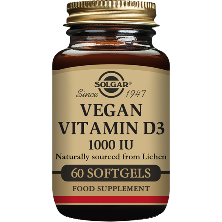 Solgar Vegan Vitamin D3 60 softgels - 5 Oz Vitamins & Supplements Pasteur Pharmacy