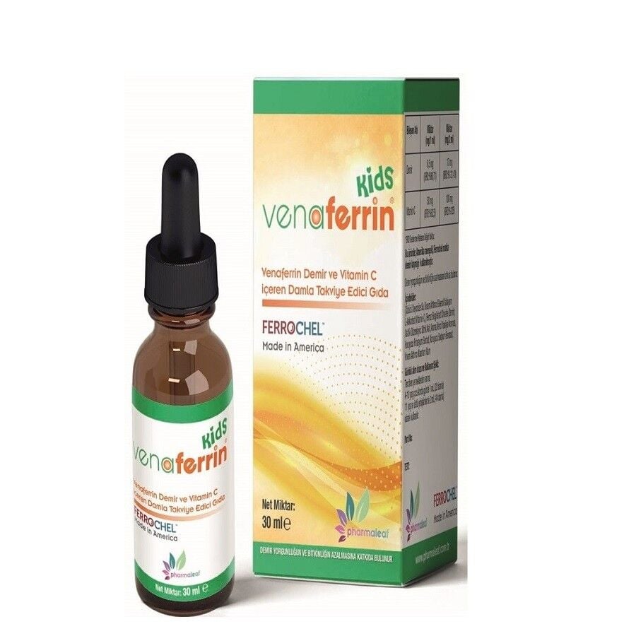 Pharmaleaf Venaferrin KIDS Gouttes de fer et vitamine C 30 ml