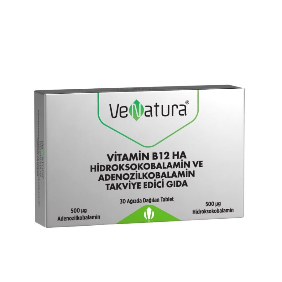 Venatura Vitamine B12 HA Goût Fraise 30 Comprimés