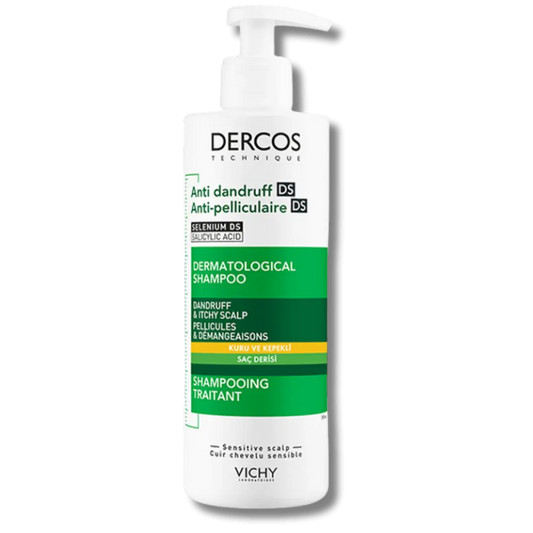 Shampooing antipelliculaire Vichy Dercos pour cheveux secs 390 ml