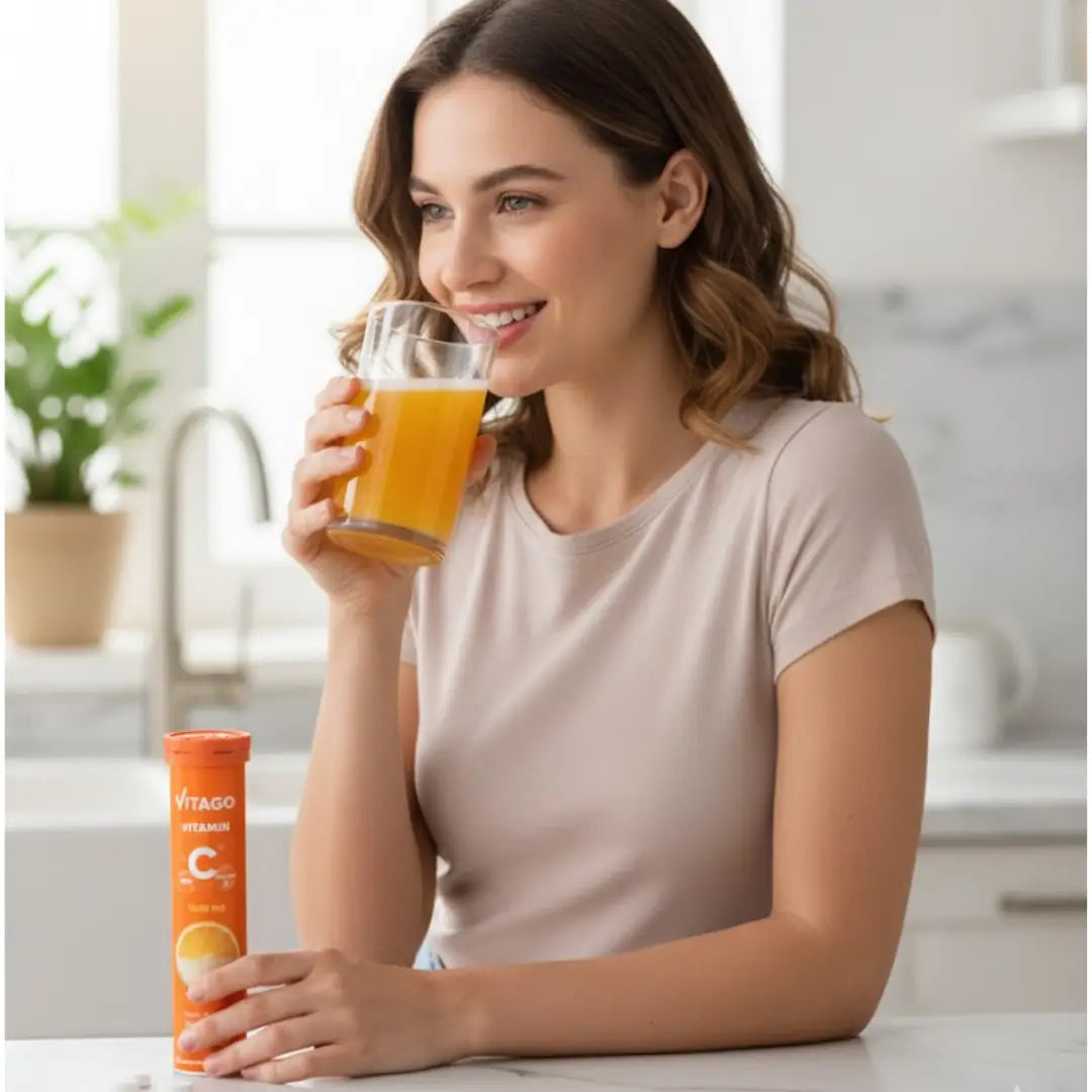 Vitago Vitamin C, D & Zinc Effervescent Tablets 20 Count