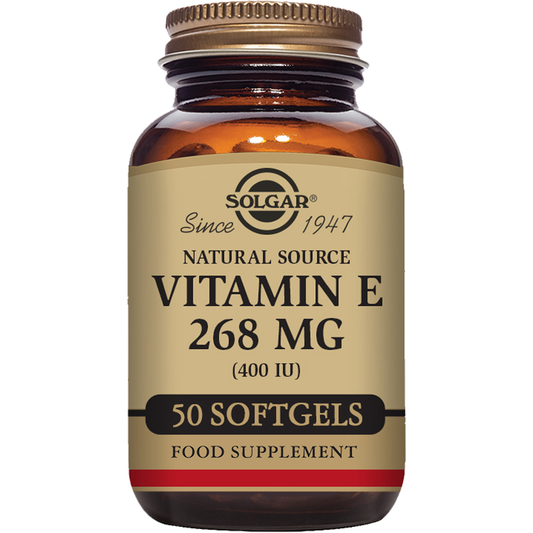 Solgar Vitamin E, 400 IU, Softgels - 50 count / 5 Oz Vitamins & Supplements Pasteur Pharmacy