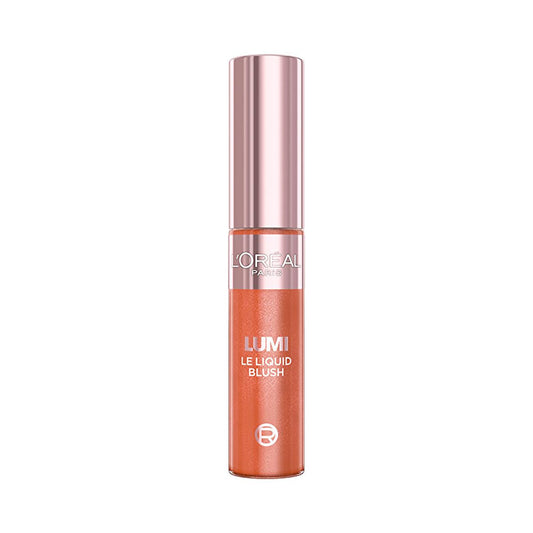 Loreal Paris Lumi Blush Likit Allik 627 Glowy Warm Peach - Liquid Blush for Natural-Looking Makeup, Suitable for Sensitive Skin