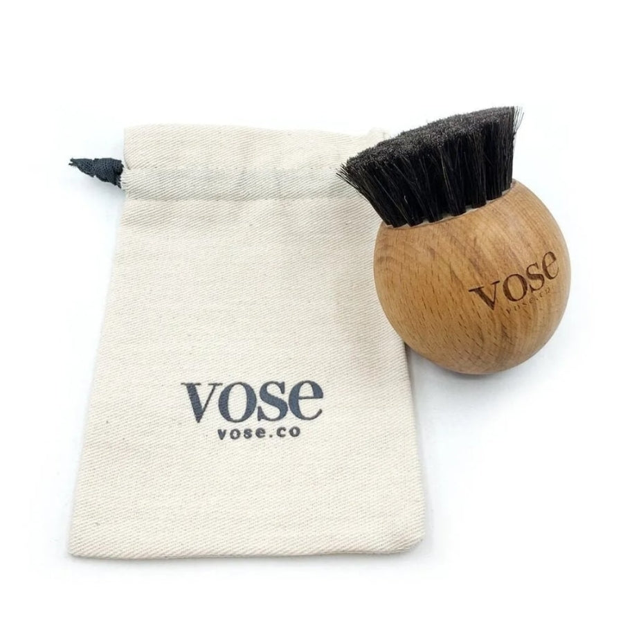 Brosse pour le visage Vose Natural, boule noire pour une exfoliation douce
