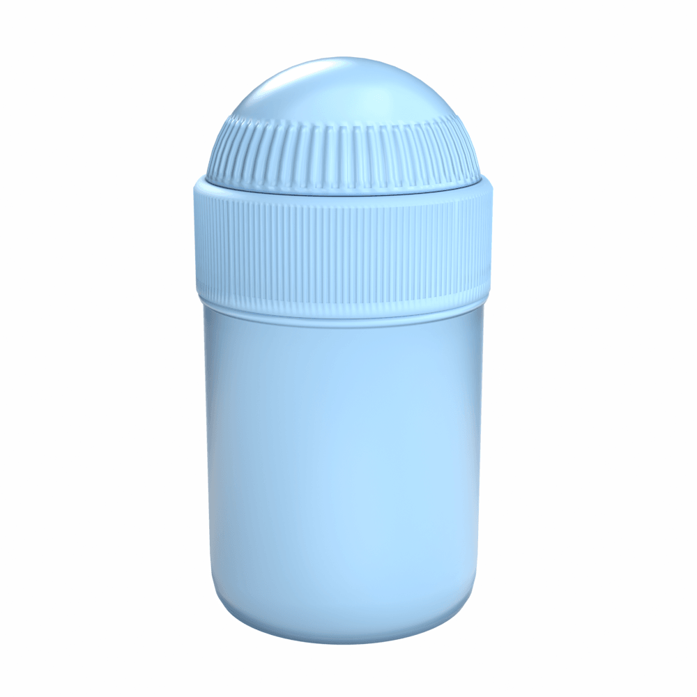 Samix Jar 50mL Blue with Blue Lid, Pack of 10 Medical Supplies Pasteur Pharmacy