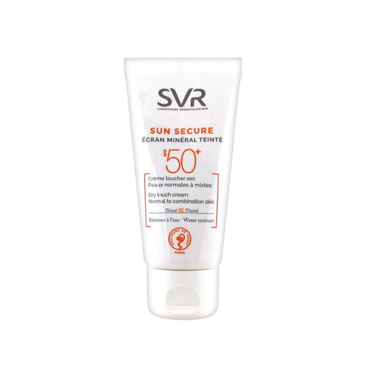 SVR Sun Secure Ecran Mineral Spf50+ Sunscreen Cream for Sensitive Skin - 60ml Mineral Sunscreen