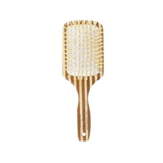 Brosse à cheveux Olivia Garden Bamboo Touch Detangle Massage L - Accessoire de soin capillaire écologique pour un démêlage en douceur et un massage du cuir chevelu
