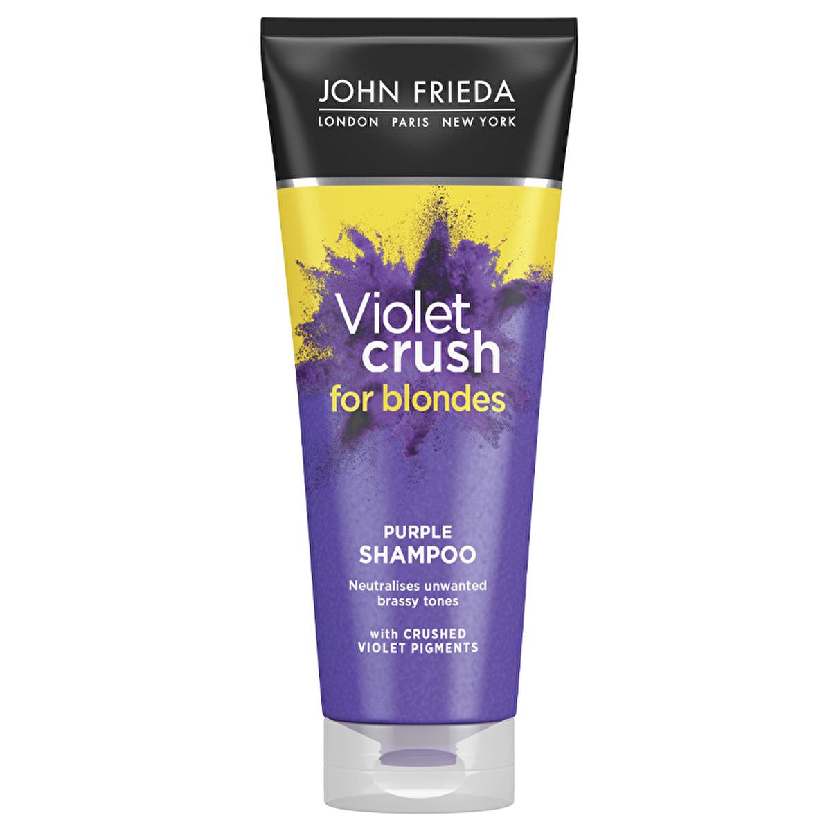 John Frieda Sheer Blonde Color-Reviving Shampoo for Blonde Hair - Anti-Brass, UV Protection, 8.45 fl oz