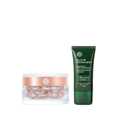 Coffret de soins anti-âge Elixir Botanique - Crème visage SPF 50+ et sérum pour peaux matures