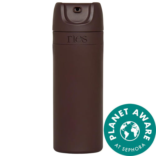 El envase de viaje recargable esencial - Marrón ciruela atardecer | Frasco de tamaño de viaje a prueba de fugas y ecológico, aprobado por la TSA para productos de belleza