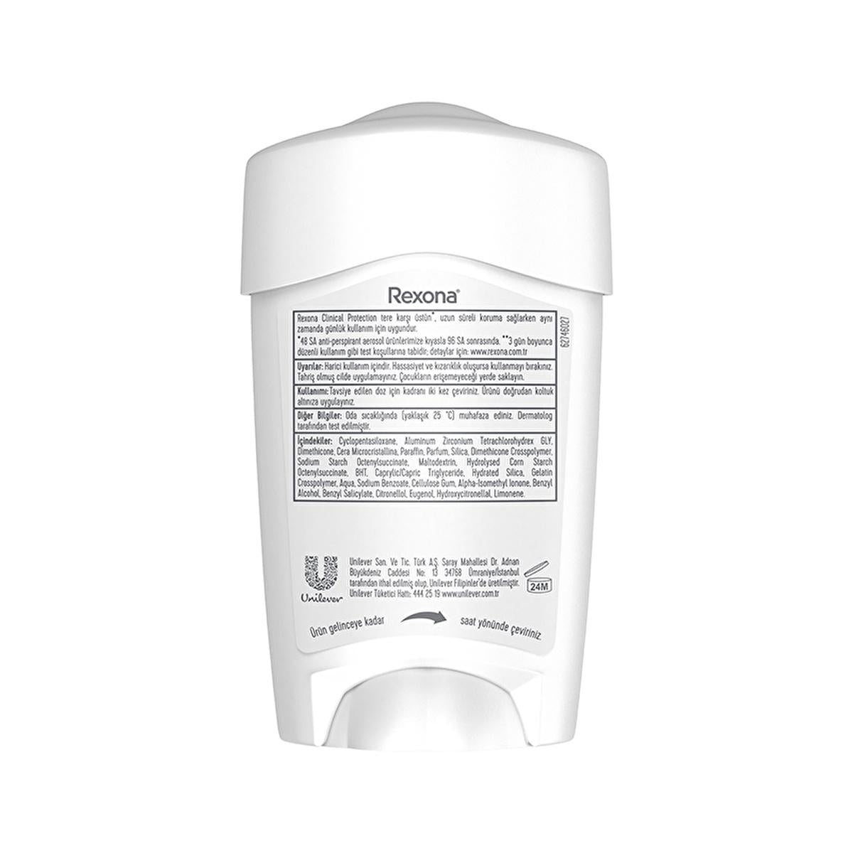 Rexona Clinical Protection Women's Deodorant Stick - 96 Hour Protection, Long-Lasting Antiperspirant for Active Women