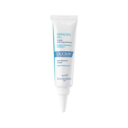 Crema calmante Ducray Keracnyl PP+ para pieles con tendencia acneica - 30 ml, reduce las imperfecciones y las manchas