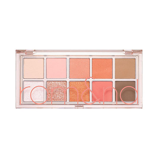 rom&nd Better Than Palette Eyeshadow Palette 08 Peach Dalhia Garden - Versatile Makeup Eyeshadow Palette with 10 Color Combinations