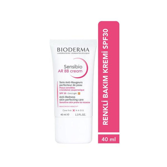 Bioderma Sensibio AR BB Cream SPF30 - Redness Relief for Sensitive Skin, Moisturizing BB Cream