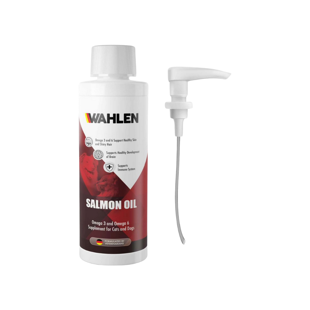 Huile de saumon Wahlen, complément en oméga-3 pour chats et chiens, 250 ml