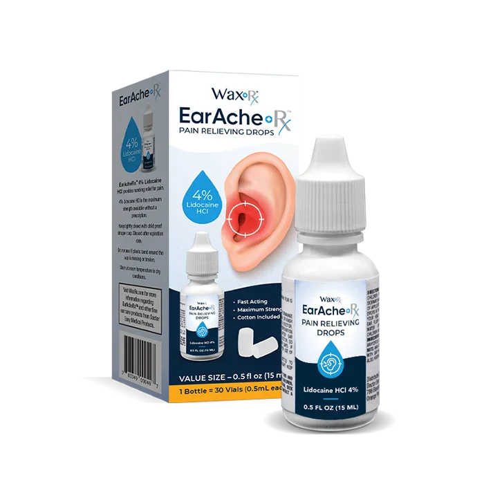 WAXRX EARACHE RX PAIN RELIEF D Ear Drops Pasteur Pharmacy