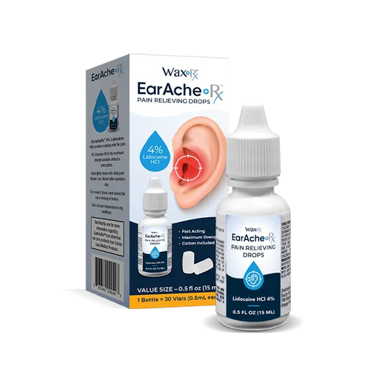 WAXRX EARACHE RX PAIN RELIEF D Ear Drops Pasteur Pharmacy