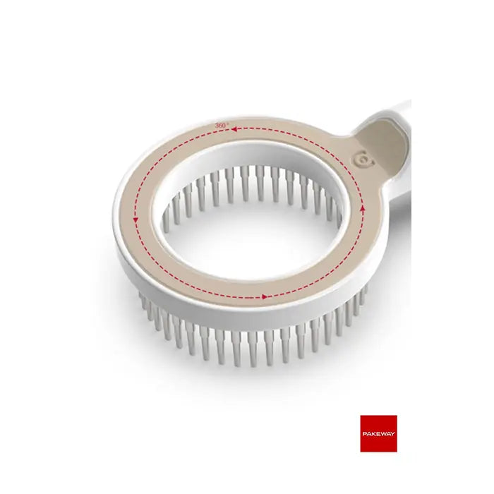 Brosse de toilettage et de massage grossissante Pakeway série O+, 1 pièce