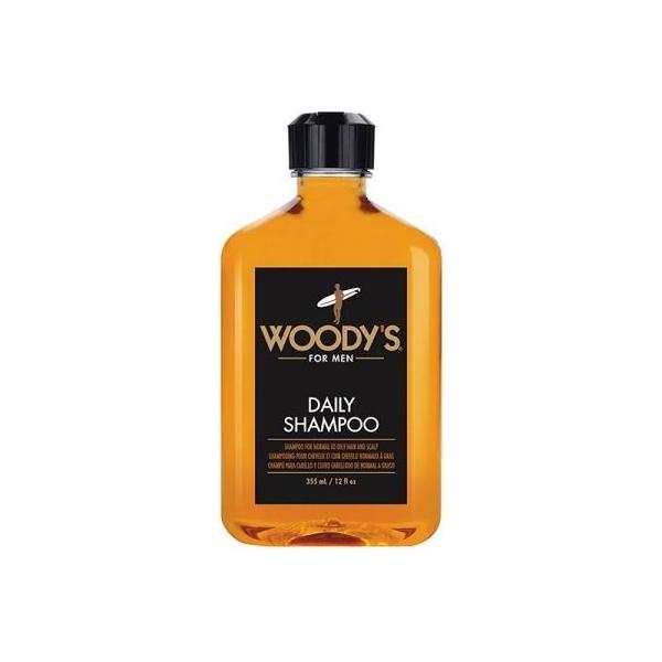 Woody's For Men Daily Shampoo Normal to Oily Hair 12 fl Oz Shampoo Pasteur Pharmacy
