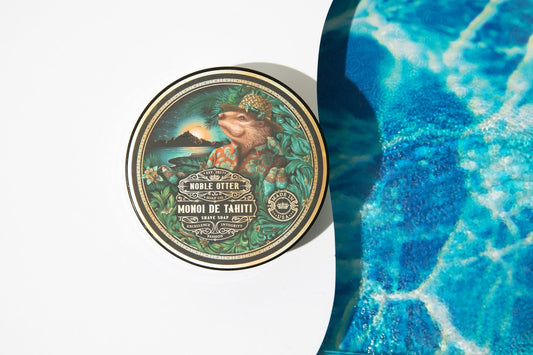 Noble Otter Monoi de Tahiti Shave Soap Shaving Soap Noble Otter