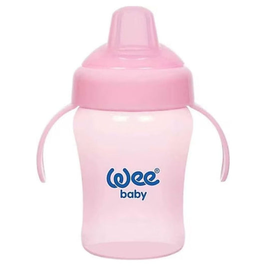 Wee Baby Colorful Non-Spill Sippy Cup with Handles Pink 240ml