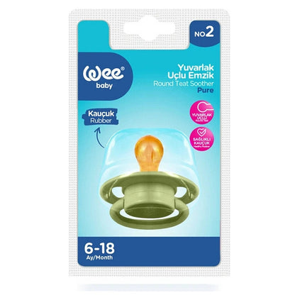 Sucette à bout rond Wee Baby Cool pour 6-18 mois Kaki n° 2