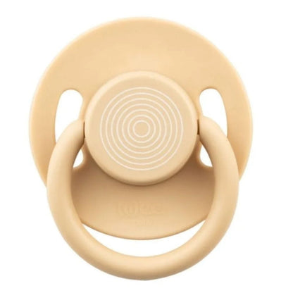 Tétine en silicone ronde Wee Baby Cool Beige 0-6 mois