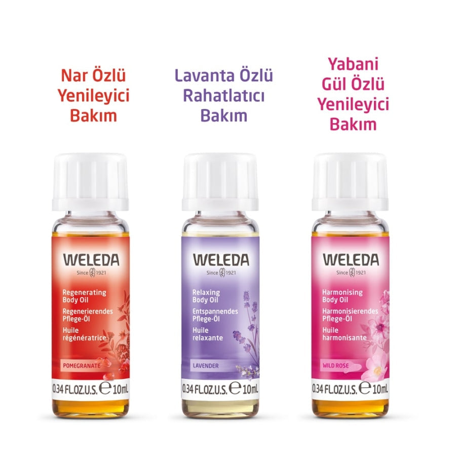 Weleda Body Oil Discovery Set for Skin Rejuvenation 3x10ml