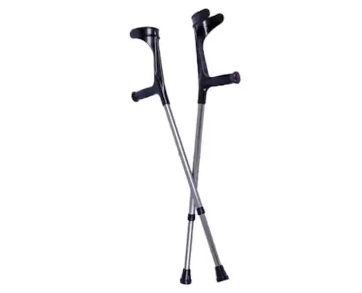 Wicromed Black Canadian Elbow Crutches - Pair