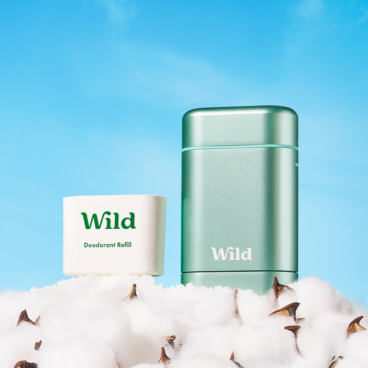 Wild Fresh Cotton & Sea Salt Refillable Deodorant 40g