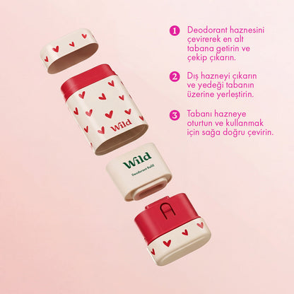 Desodorante natural recargable de pomelo rosa silvestre y lima 40 g
