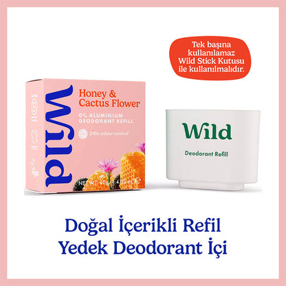 Recambio de desodorante natural de miel silvestre y flor de cactus 40g
