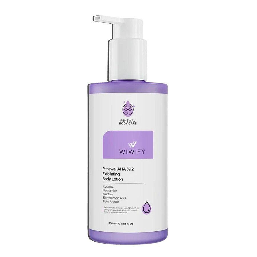 Wiwify Renewal AHA 12% Body Lotion Exfoliating & Hydrating 350 ml