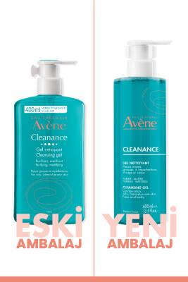 Gel nettoyant Avène Cleanance pour peaux grasses à tendance acnéique - Gel visage apaisant non comédogène à l'acide salicylique - 400 ml