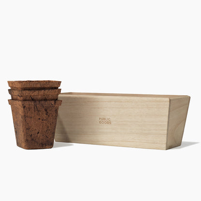 Jardinière à herbes en bois