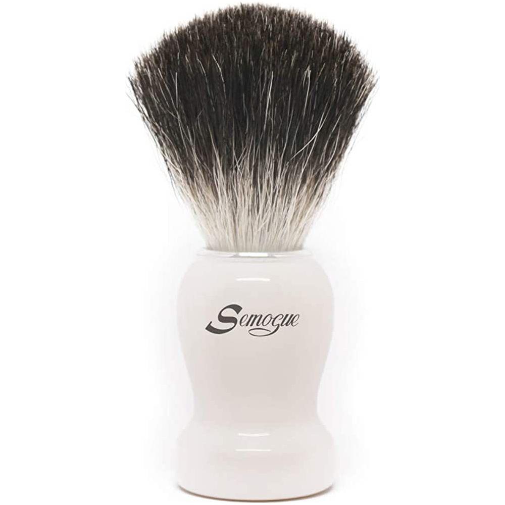 Semogue Pharos-c3 Pure Black Badger Shaving Brush - Arctic White Shaving Brush Pasteur Pharmacy