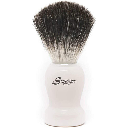 Semogue Pharos-c3 Pure Black Badger Shaving Brush - Arctic White Shaving Brush Pasteur Pharmacy