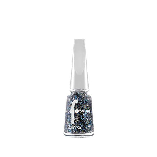 Vernis à ongles pailleté Flormar GL41 Colorjoy - 16 couleurs, fini scintillant pour nail art