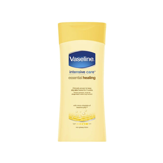 Loción corporal Vaseline Essential Healing 400ml - Hidrata y repara la piel seca, la calidad de confianza de Vaseline