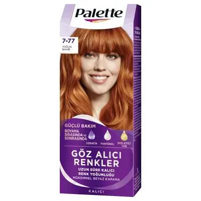 Palette Hair Dye - 7-77 Intense Copper Hair Color for Vibrant Hair