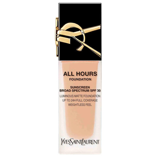 All Hours 24H Longwear Liquid Foundation with Hyaluronic Acid & SPF 30 - Matte Finish, Waterproof & Transfer Proof
